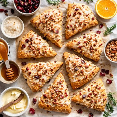 Image of Nutty Cranberry Scones