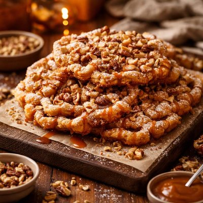 Image of Nutty Funnel Cakes