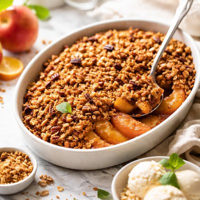 Image of Nutty Peach Crisp