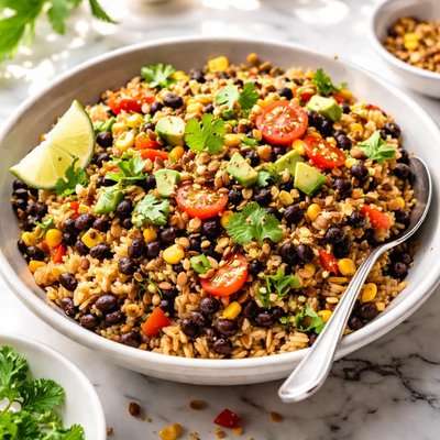 Image of Nutty Rice and Black Beans