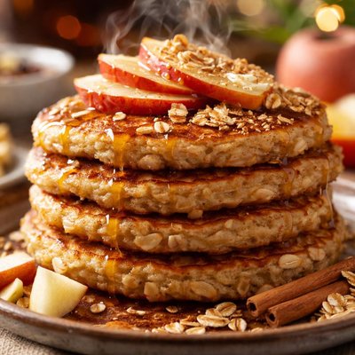 Image of Oat and Apple Pancakes
