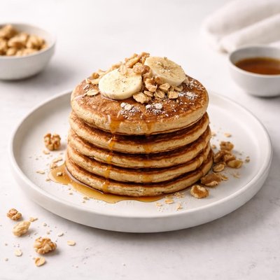 Image of Oat and Walnut Pancakes