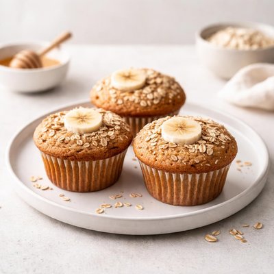 Image of Oat Bran and Banana Muffins