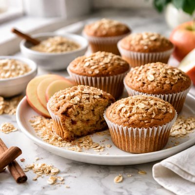 Image of Oat Bran Applesauce Muffins