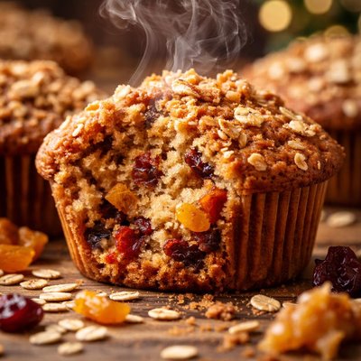 Image of Oat Bran Muffins with Dried Fruit