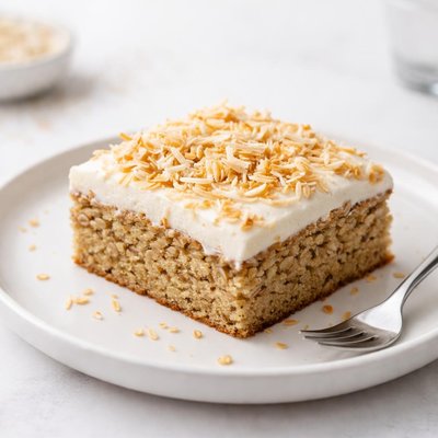 Image of Oat Cake with Coconut Topping Low Fat