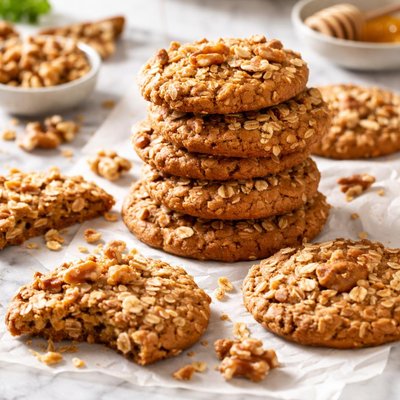 Image of Oat Cookies with Walnuts