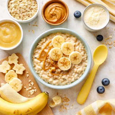 Image of Oatmeal and Bananas Breakfast Baby Food