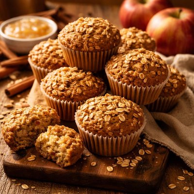 Image of Oatmeal Applesauce Muffins
