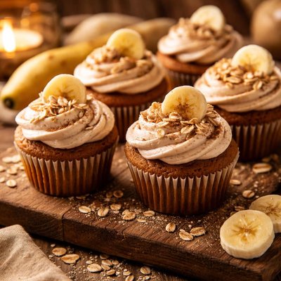 Image of Oatmeal Banana Cupcakes
