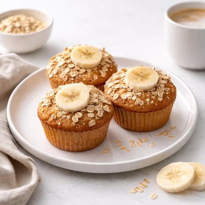 Image of Oatmeal Banana Muffins