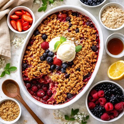 Image of Oatmeal Berry Cobbler