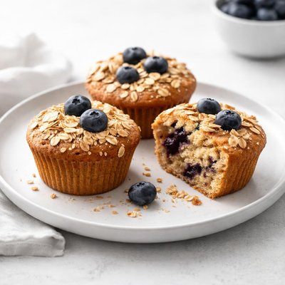 Image of Oatmeal Blueberry Muffins