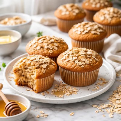 Image of Oatmeal Buttermilk Muffins