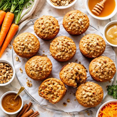 Image of Oatmeal Carrot Muffins