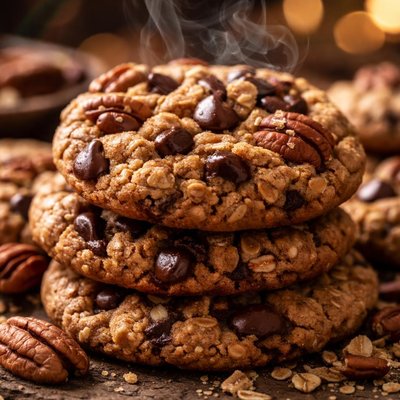 Image of Oatmeal Chocolate Chip and Pecan Cookies