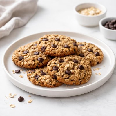 Image of Oatmeal Chocolate Chip Cookies No Eggs