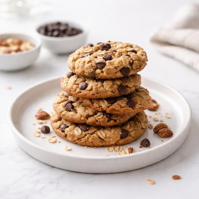 Image of Oatmeal Chocolate Chip Cookies with Almonds