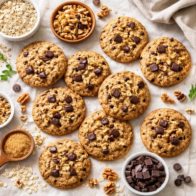 Image of Oatmeal Chocolate Walnut Cookies