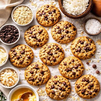 Image of Oatmeal Coconut Chocolate Chip Cookies