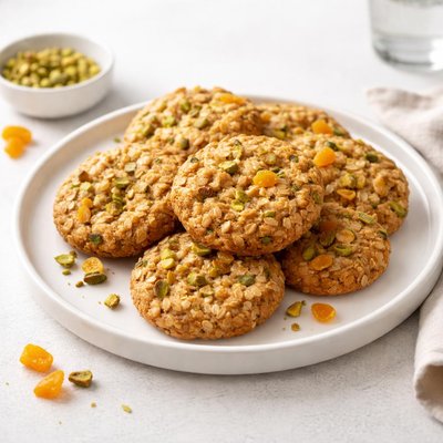 Image of Oatmeal Cookies with Apricots and Pistachios