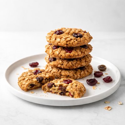 Image of Oatmeal Cookies with Raisins and Cranberries