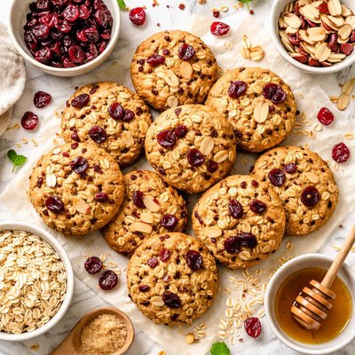 Image of Oatmeal Cranberry Almond Cookies