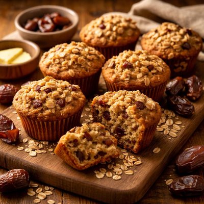 Image of Oatmeal Date Muffins