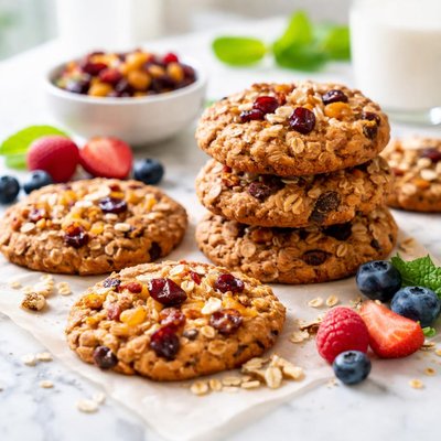 Image of Oatmeal Fruit Cookies Low Fat