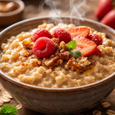Image of Oatmeal in a Bowl