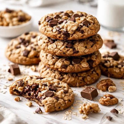 Image of Oatmeal Nut Chocolate Cookies