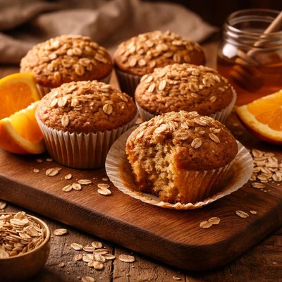 Image of Oatmeal Orange Muffins