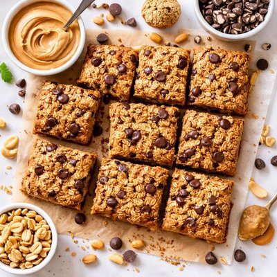 Image of Oatmeal Peanut Butter Chocolate Chip Bars