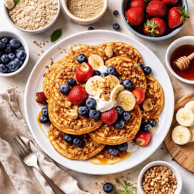 Image of Oatmeal Quinoa Pancakes