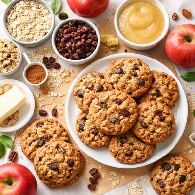 Image of Oatmeal Raisin Applesauce Cookies
