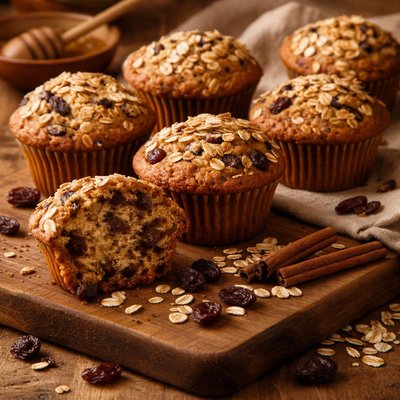 Image of Oatmeal Raisin Muffins