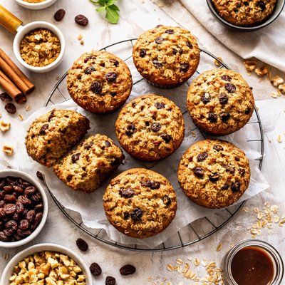 Image of Oatmeal Raisin Muffins Adapted from Carole Walter