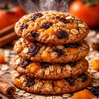 Image of Oatmeal Raisin Persimmon Cookies
