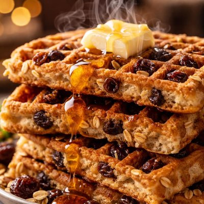 Image of Oatmeal Raisin Waffles