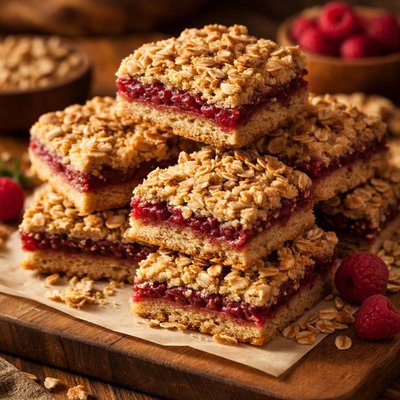 Image of Oatmeal Raspberry Bar Cookies
