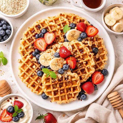 Image of Oatmeal Waffles or Pancakes