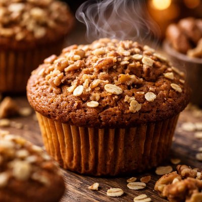 Image of Oatmeal Walnut Muffins