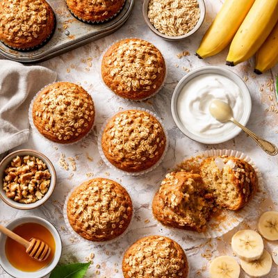Image of Oaty Banana Muffins