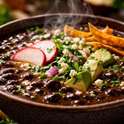 Image of Oaxacan Black Bean Soup
