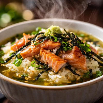 Image of Ochazuke Tea Salmon Rice