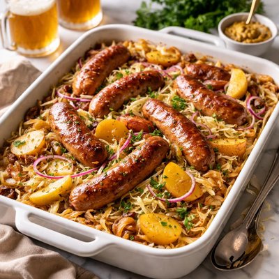 Image of Octoberfest Sausage Dinner in a Dish
