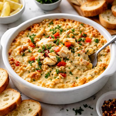Image of Oh So Good Hot and Creamy Low Fat Crab and Artichoke Diet Dip