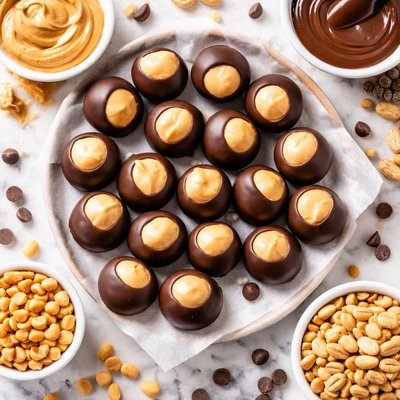 Image of Ohio Buckeye Peanut Butter Chocolate Candy