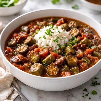 Image of Okra and Tomatoes a K a Okra Gumbo