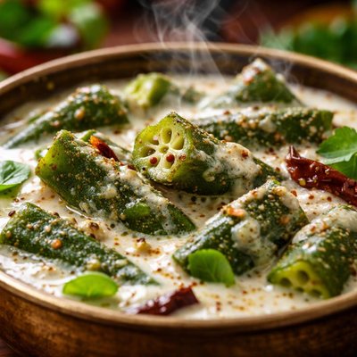 Image of Okra in Curd